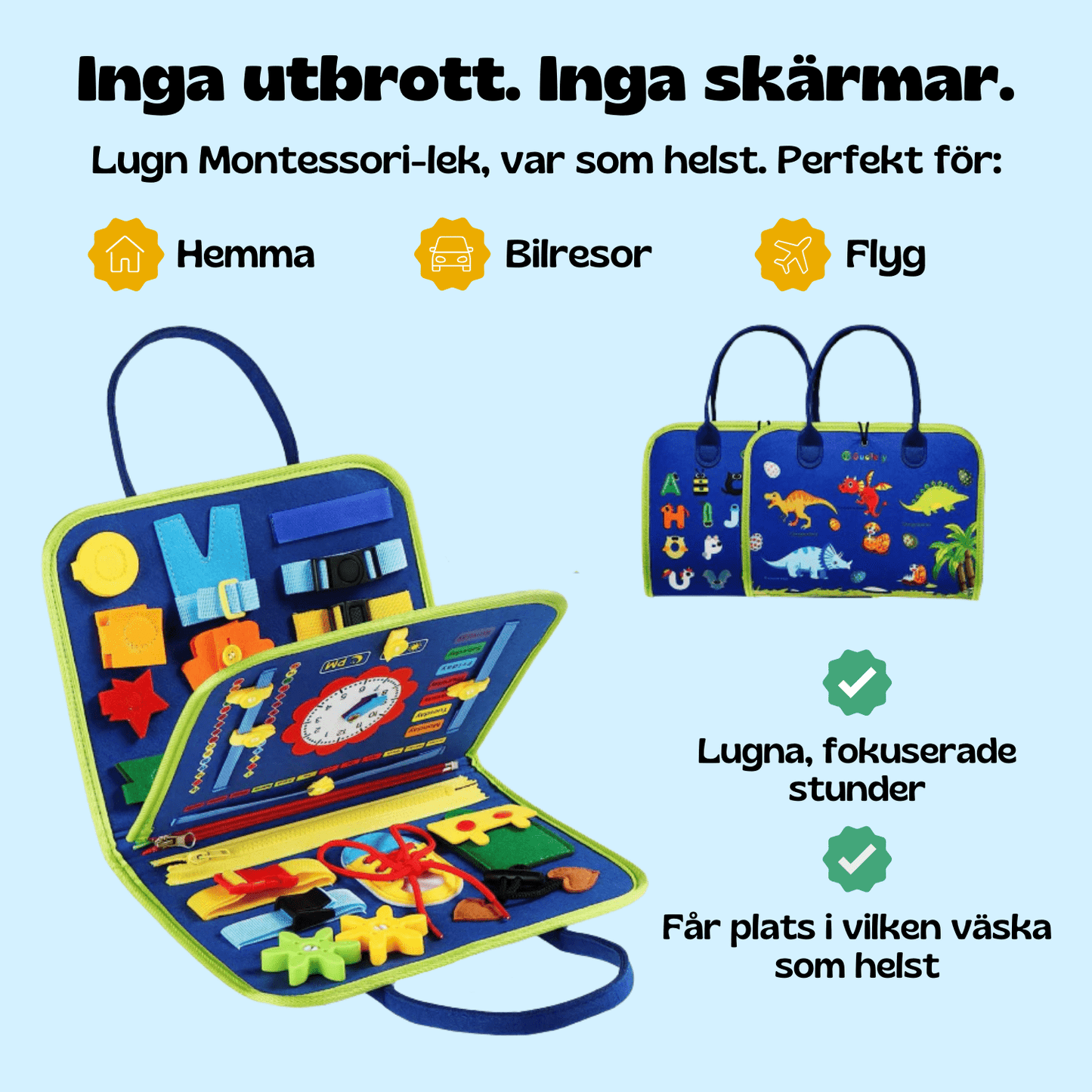 TibaToes™ Montessori-aktivitetsbräda