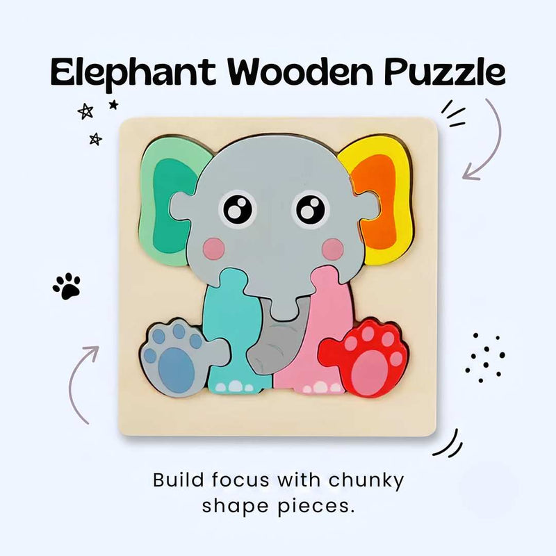 TibaToes™ Shape & Learn Wooden Puzzle