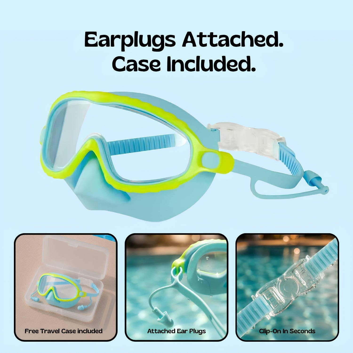TibaToes™ Clip-On Swim Goggles