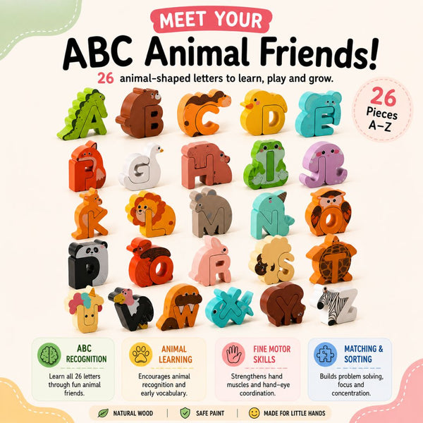 TibaToes™ Animal Alphabet Puzzle Set