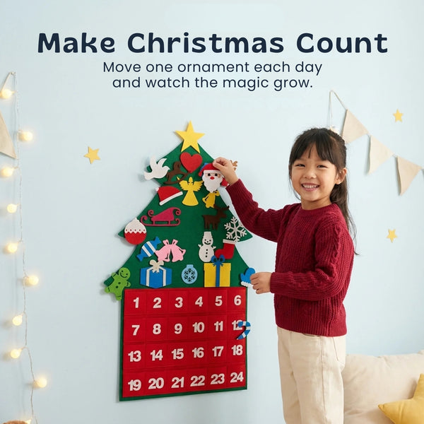 TibaToes™ Felt Christmas Countdown Tree