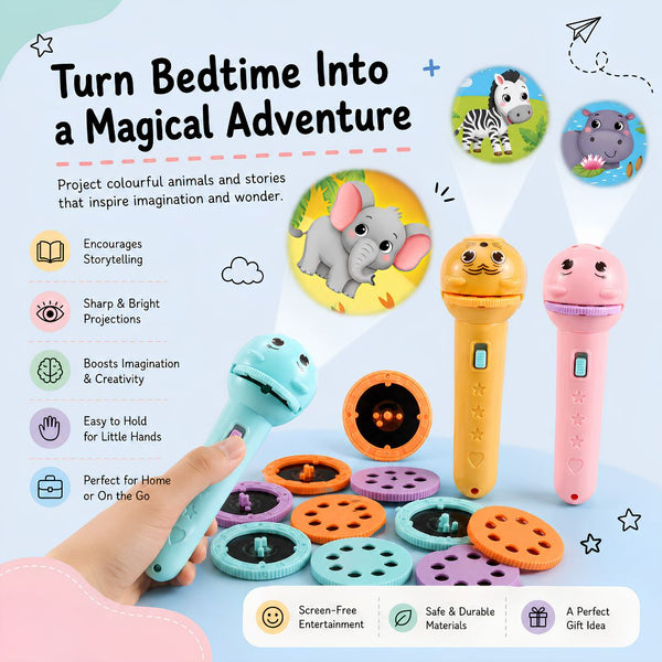 TibaToes™ Animal Story Projection Flashlight