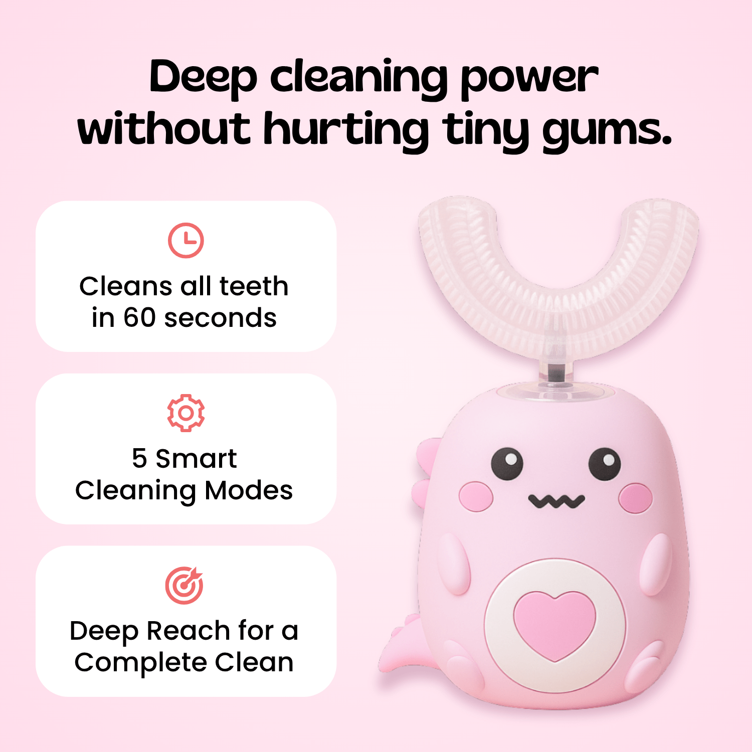 TibaToesβ’ EasyBrush 360Β° Ultrasonic Toothbrush