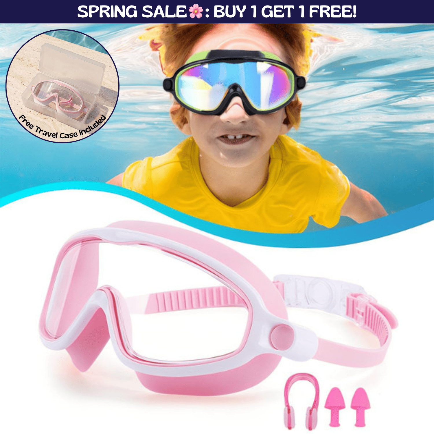 TibaToes™ Clip-On Swim Goggles