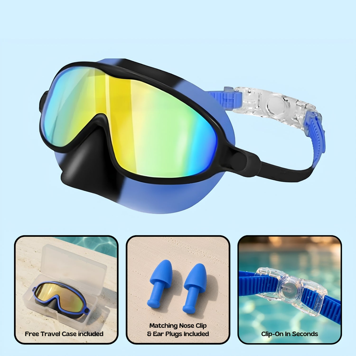 TibaToes™ Clip-On Swim Goggles