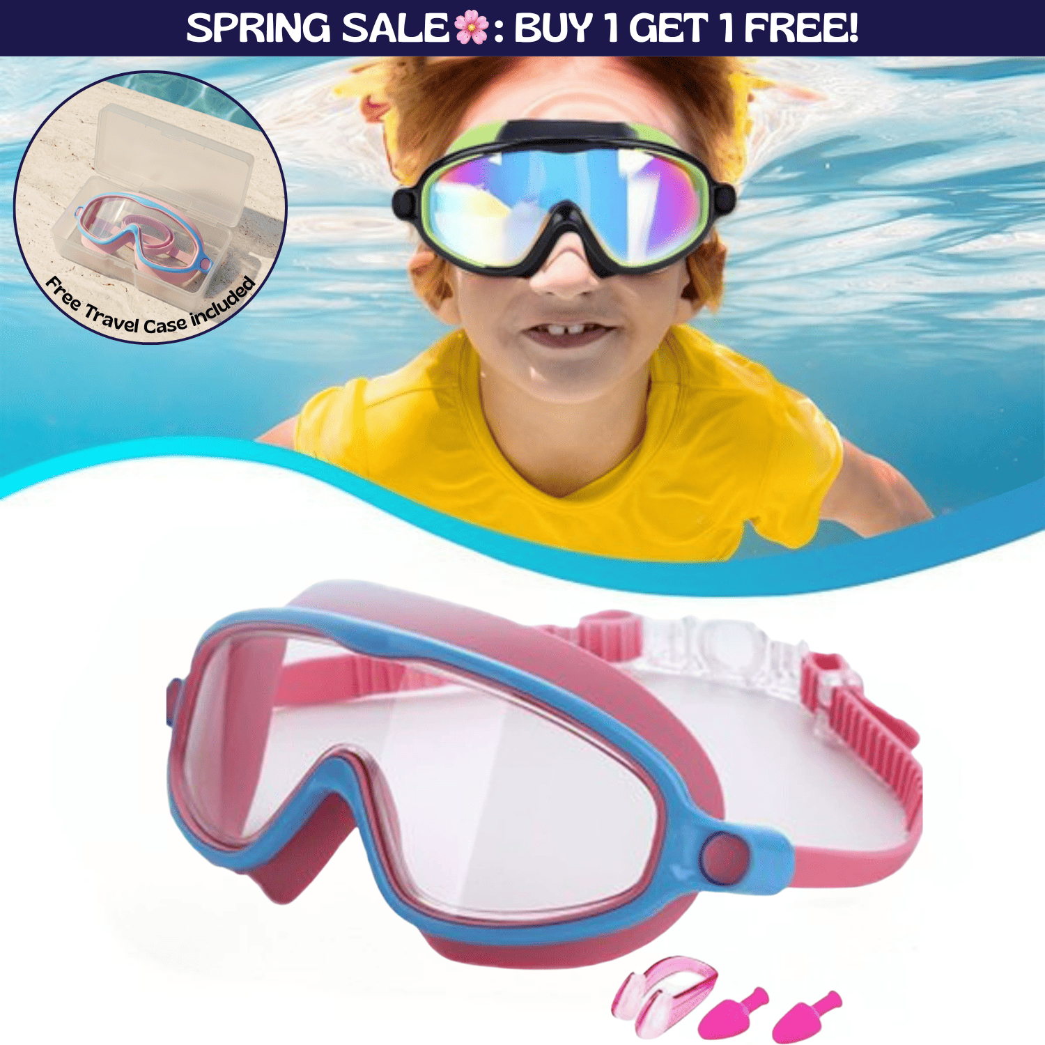 TibaToes™ Clip-On Swim Goggles