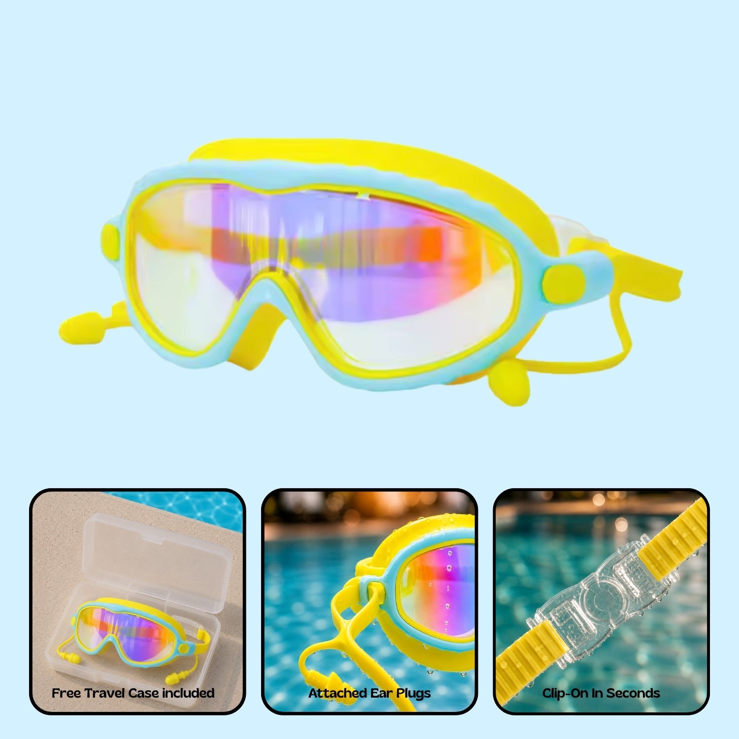 TibaToes™ Clip-On Swim Goggles