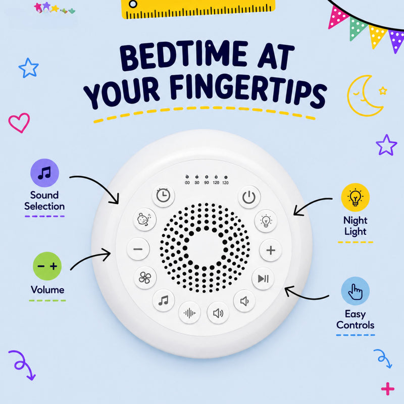 TibaToes™ SleepyGlow Sound & Night Light Machine