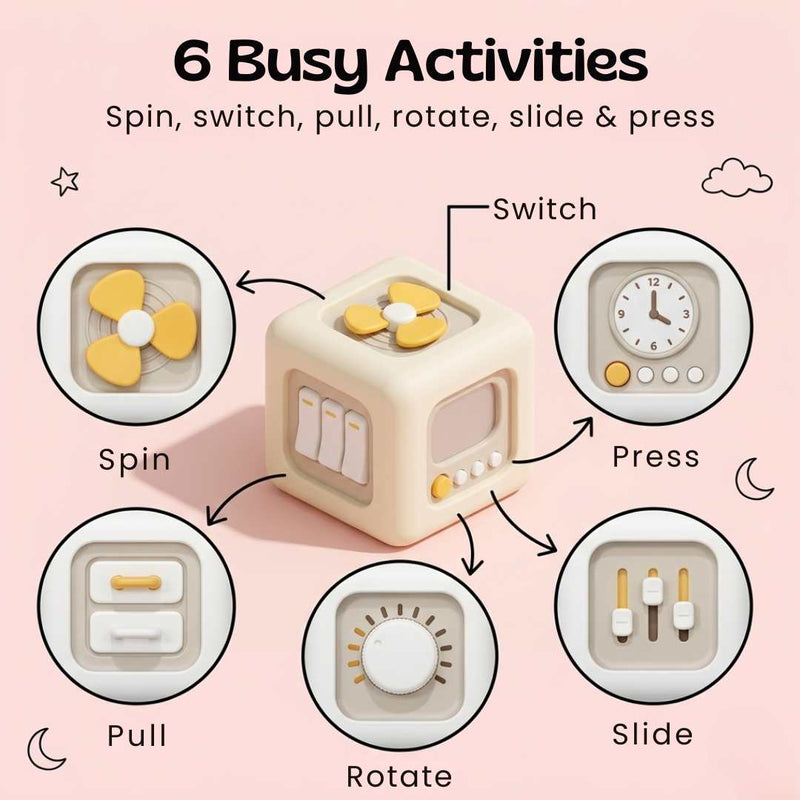 TibaToes™ Montessori Busy Cube
