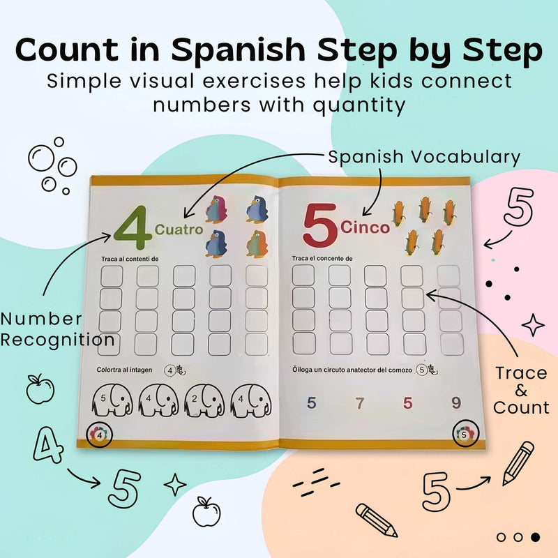 TibaToes™ Spanish NumberWorld Math Workbook