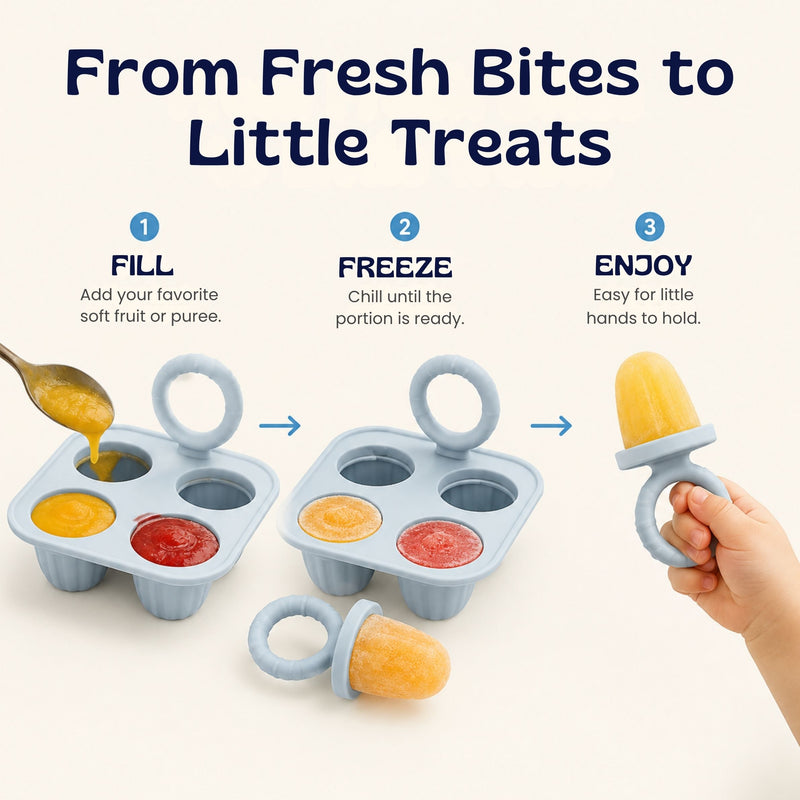 TibaToes™ Little Bites Silicone Feeder & Teether Set
