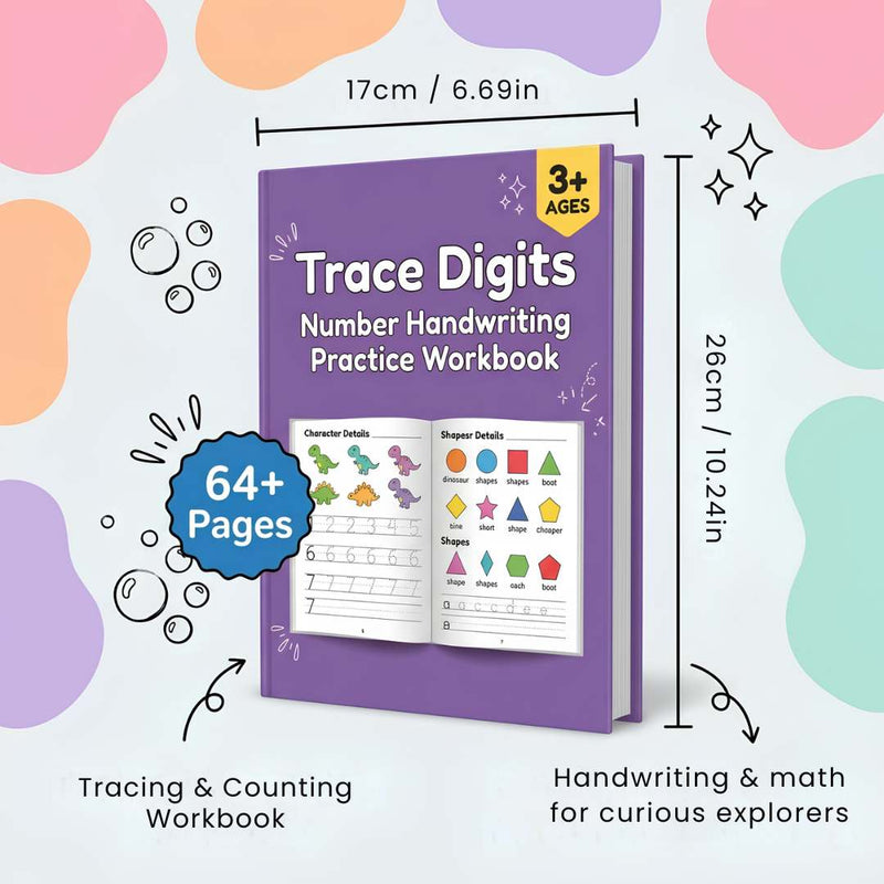 TibaToes™ Count & Trace Math Workbook