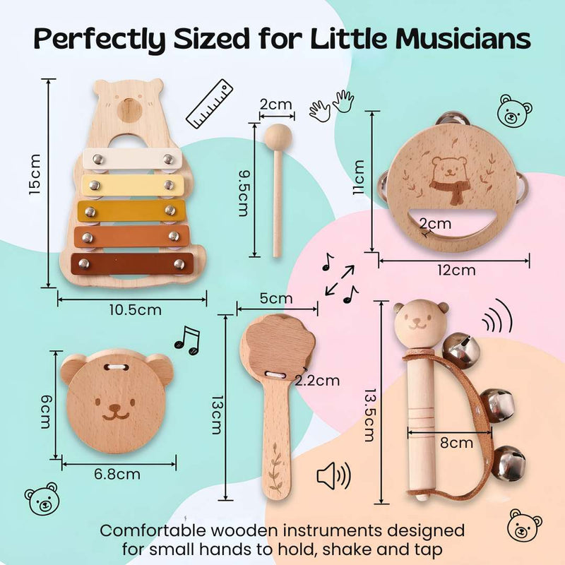 TibaToes™ Montessori Rytm & Spela Musik Set