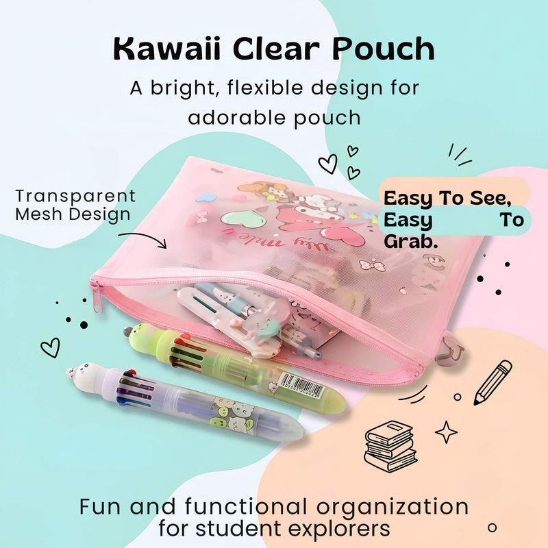 TibaToes™ Kawaii School Supply Pouch