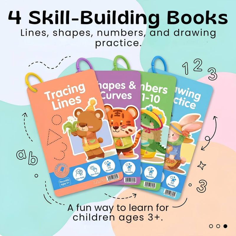 TibaToes™ TraceBuddy Reusable Pen Control Books