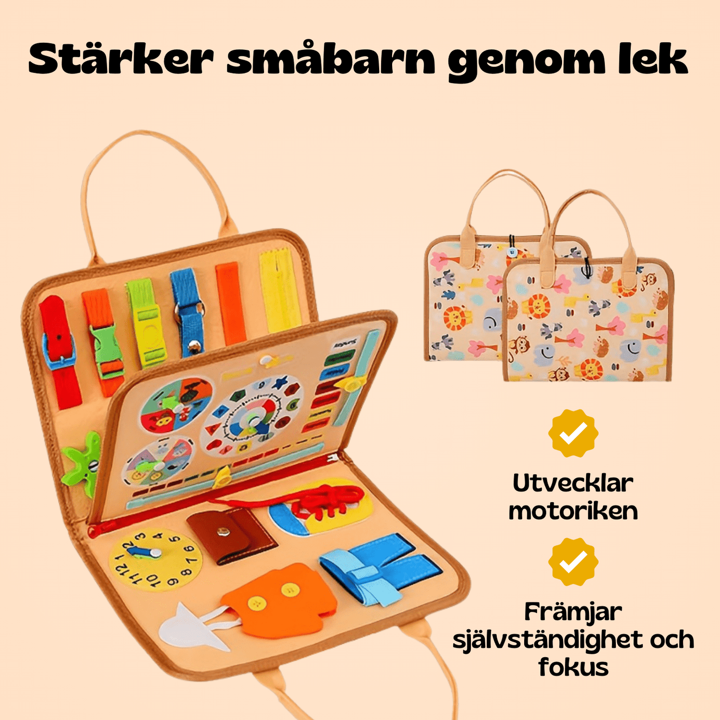 TibaToes™ Montessori-aktivitetsbräda