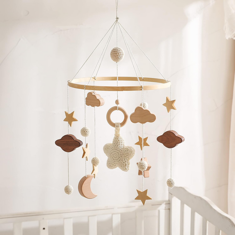 TibaToes™ Wooden Baby Mobile