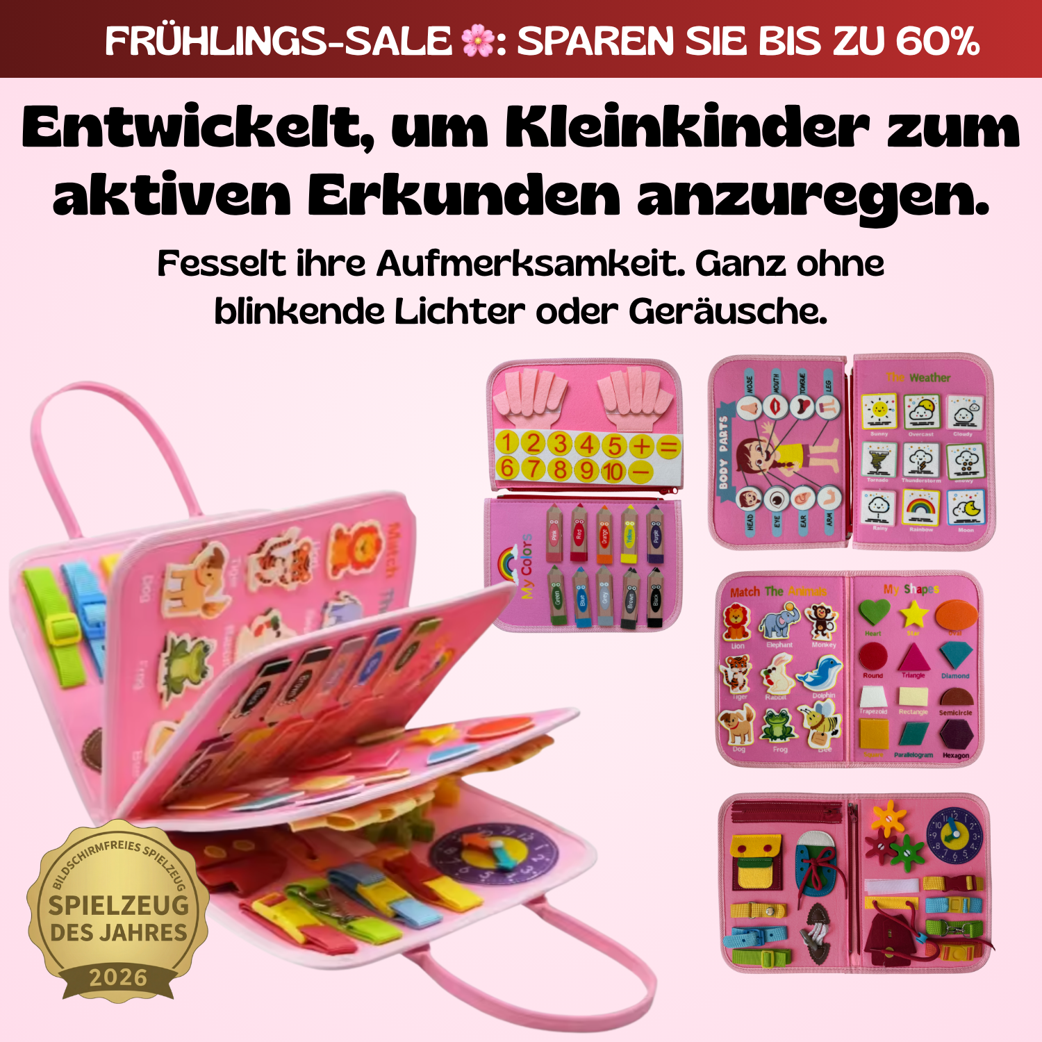 TibaToes™ Montessori-Aktivitätsbrett