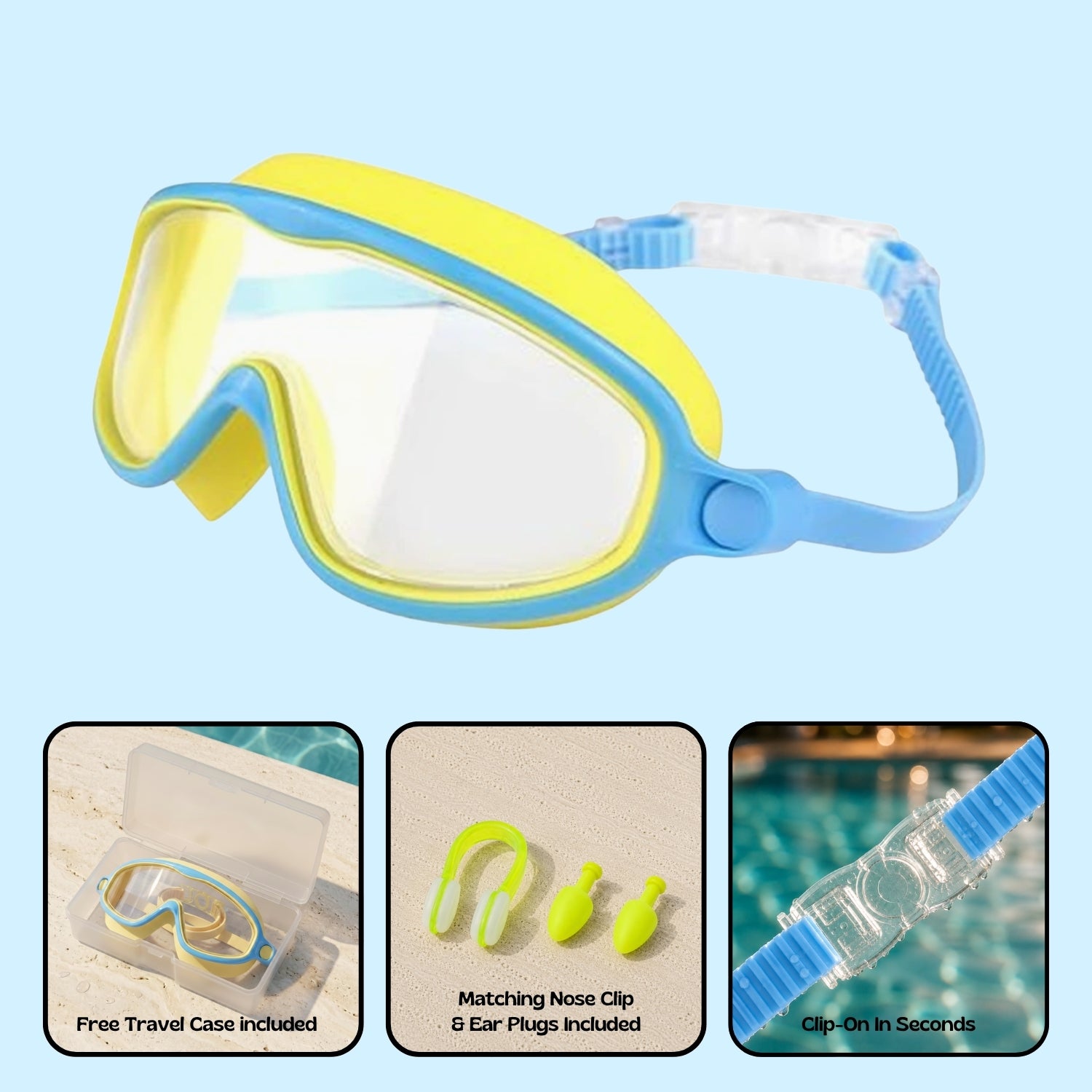 TibaToes™ Clip-On Swim Goggles