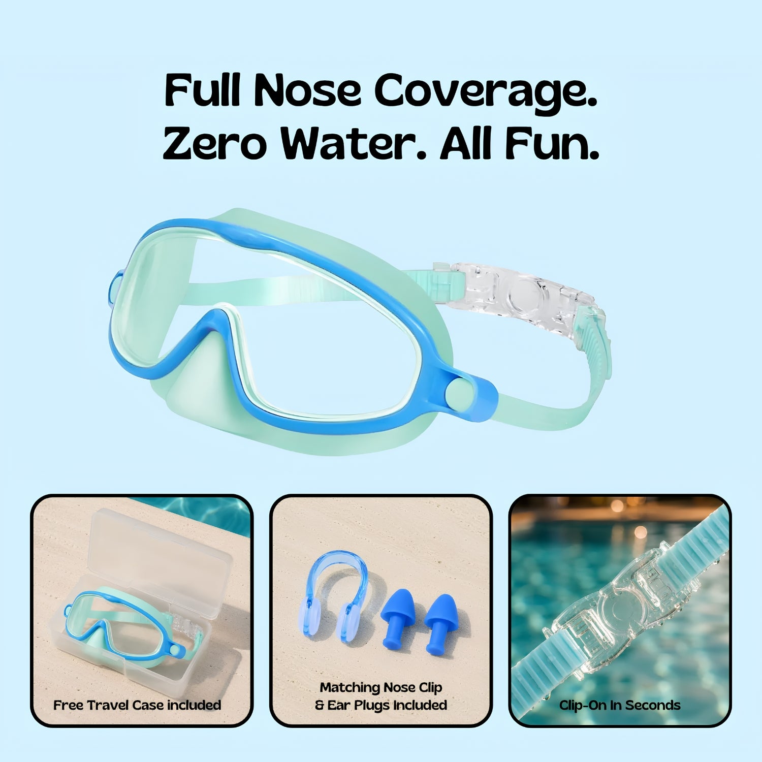 TibaToes™ Clip-On Swim Goggles