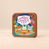 Circus Friends WaterDoodle reusable drawing book on a warm beige studio background.