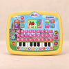 Spanish SmartStart Learning Tablet. Spanish Alphabet & Music Pad. Clean product photograph on a warm beige studio surface.
