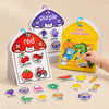 TibaToes™ Color Match Sticker Book shown in a warm beige studio with realistic depth.