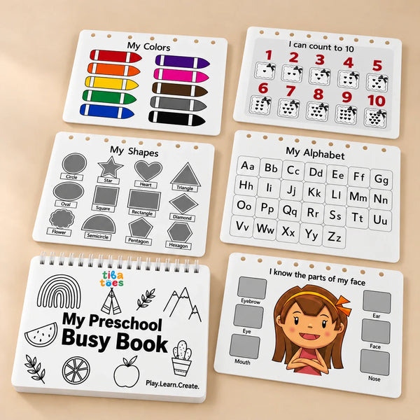 TibaToes™ Montessori Preschool Busy Book