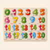 Fun Number Board shown on a calm warm beige background.