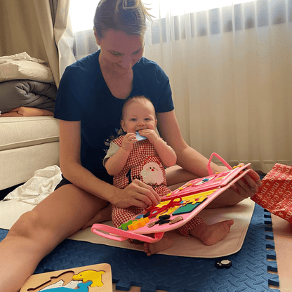 TibaToes™ Montessori Busy Board