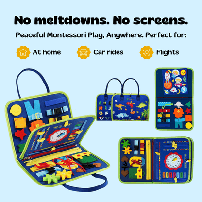 TibaToes™ Montessori Busy Board