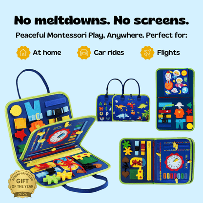 TibaToes™ Montessori Busy Board