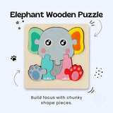 TibaToes™ Shape & Learn Wooden Puzzle