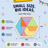 TibaToes™ Wooden Tangram Puzzle Board