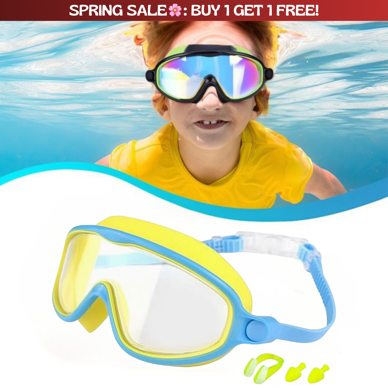 TibaToes™ Clip-On Swim Goggles