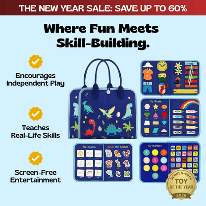 TibaToes™ Montessori Busy Board