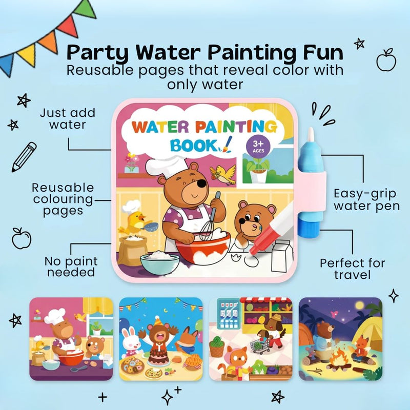 TibaToes™ Reusable Water Painting Book