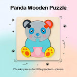 TibaToes™ Shape & Learn Wooden Puzzle