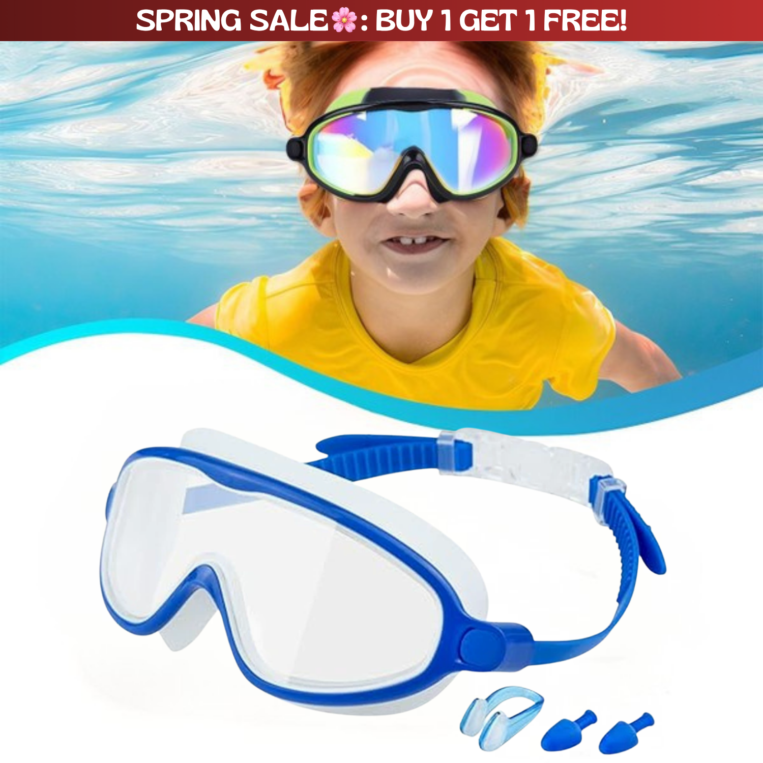 TibaToes™ Clip-On Swim Goggles