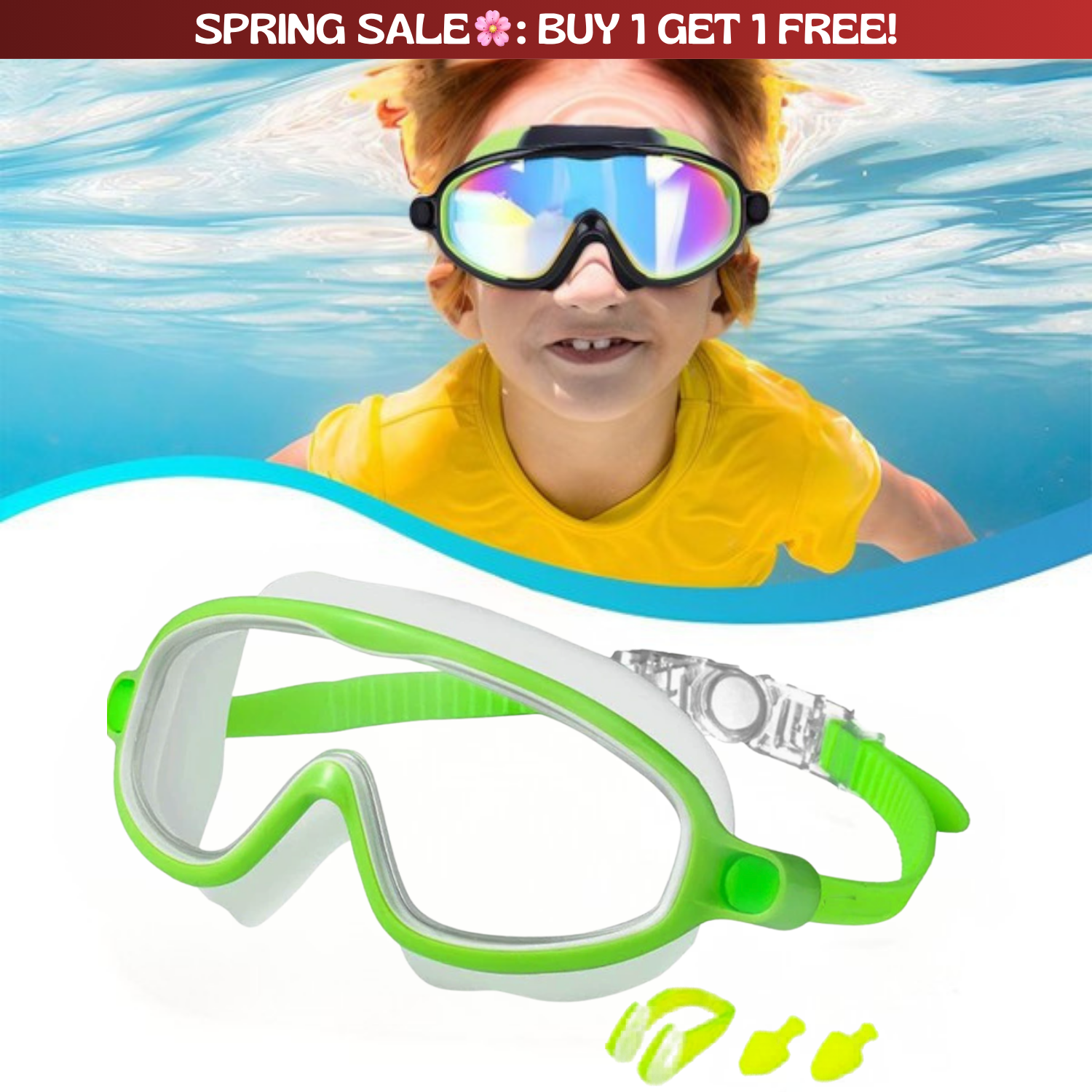 TibaToes™ Clip-On Swim Goggles