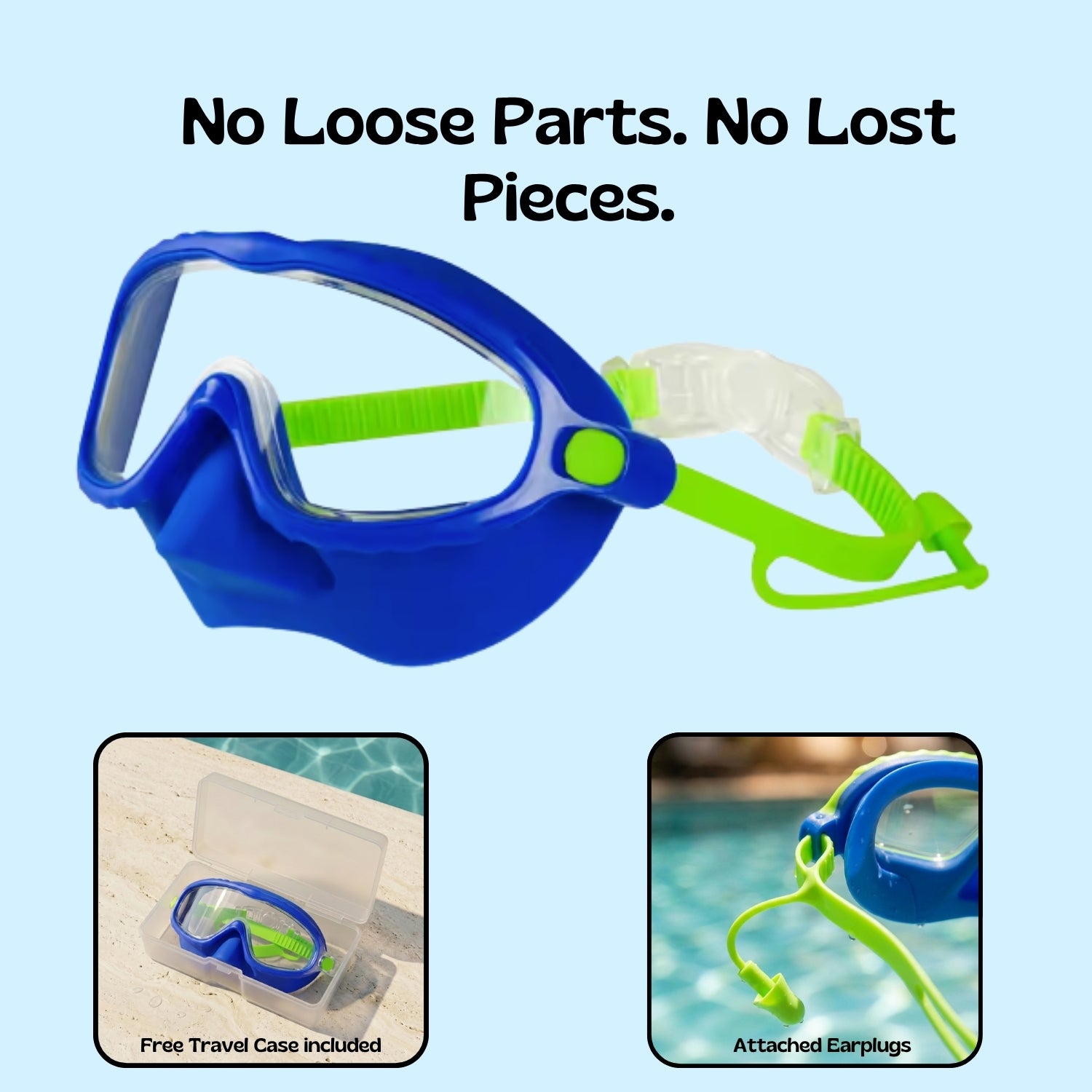 TibaToes™ Clip-On Swim Goggles
