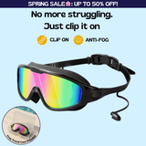 TibaToes Adult Clip-On Swim Goggles