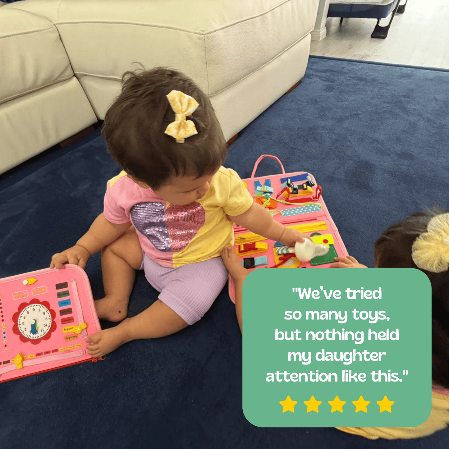 TibaToes™ Toddler Montessori Busy Board