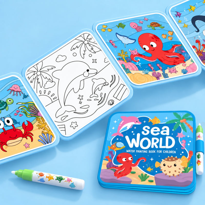 TibaToes™ MagicSplash Water Coloring Book