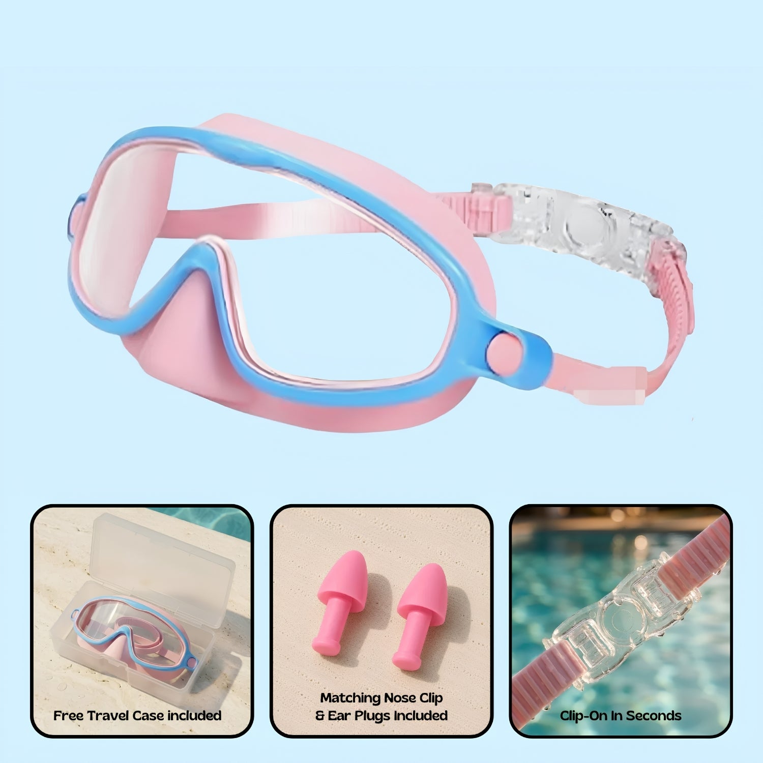 TibaToes™ Clip-On Swim Goggles