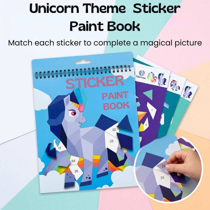 TibaToes™ StickerPaint Number Art Book
