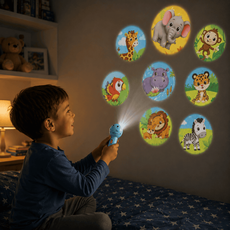 TibaToes™ Animal Story Projection Flashlight