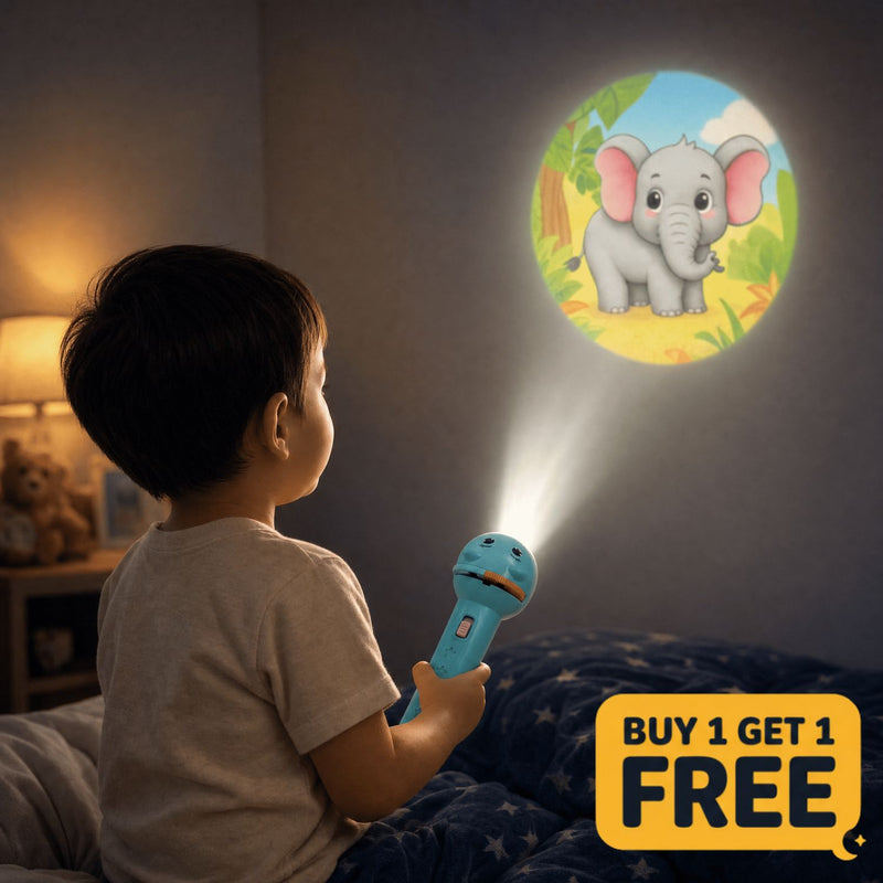 TibaToes Animal Story Projection Flashlight
