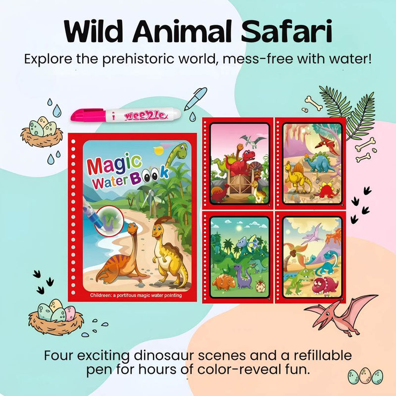TibaToes™ Mess-Free Reusable Water Coloring Books