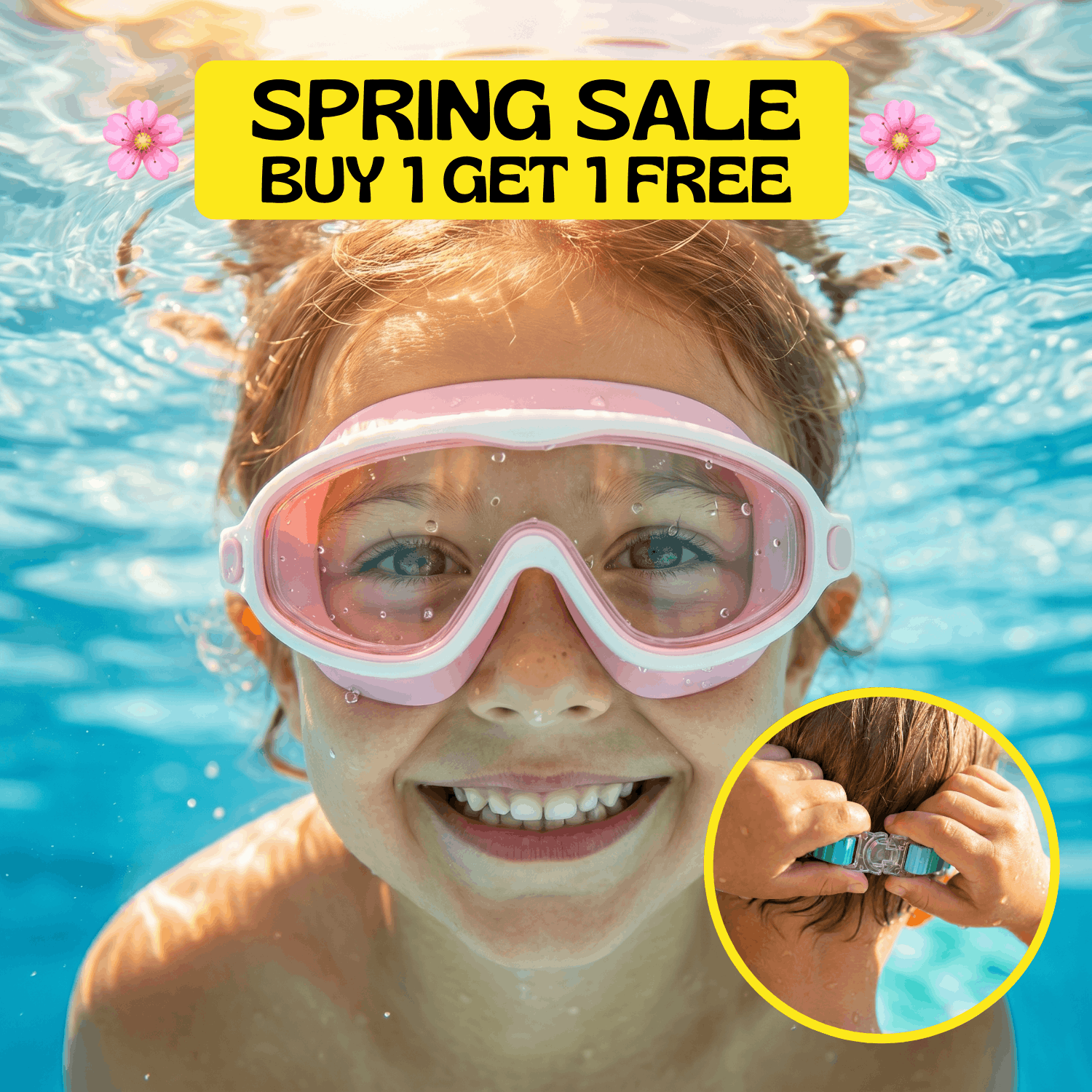 TibaToes™ Clip-On Swim Goggles